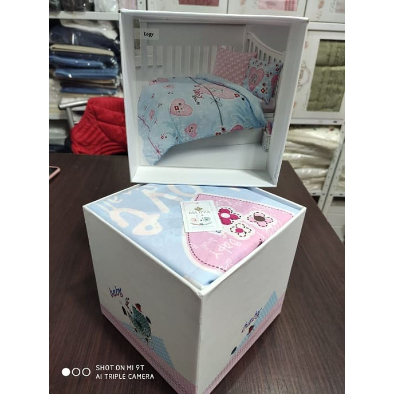 Logy постільна білизна в ліжечко. Ранфорс. Belizza Туреччина. (49731)