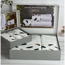 BLZ Feather 2в1 махрові рушники. Щільність 500 г/м2 Belizza Туреччина (22337)