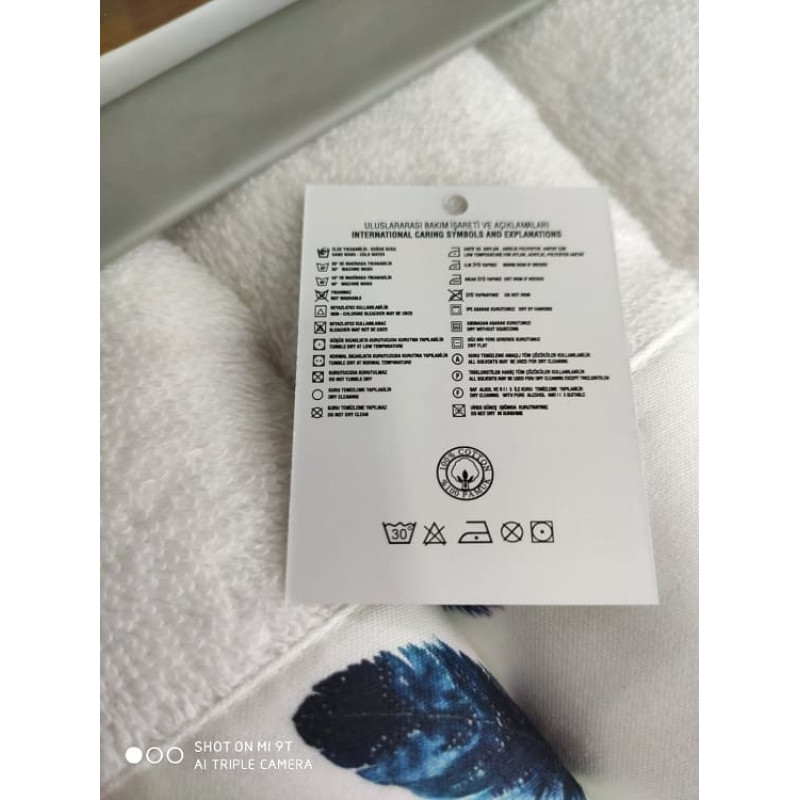 BLZ Feather 2в1 махрові рушники. Щільність 500 г/м2 Belizza Туреччина (22337)