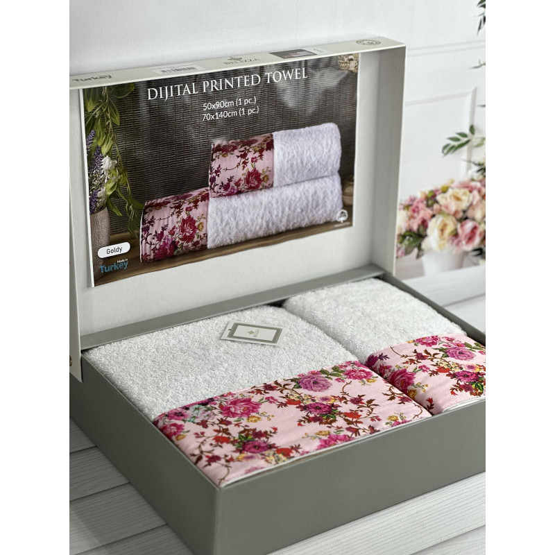 BLZ Goldy 2в1 махрові рушники. Щільність 500 г/м2 Belizza Туреччина (28800)