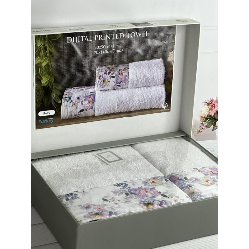 BLZ Rozy 2в1 махрові рушники. Щільність 500 г/м2 Belizza Туреччина (41488)