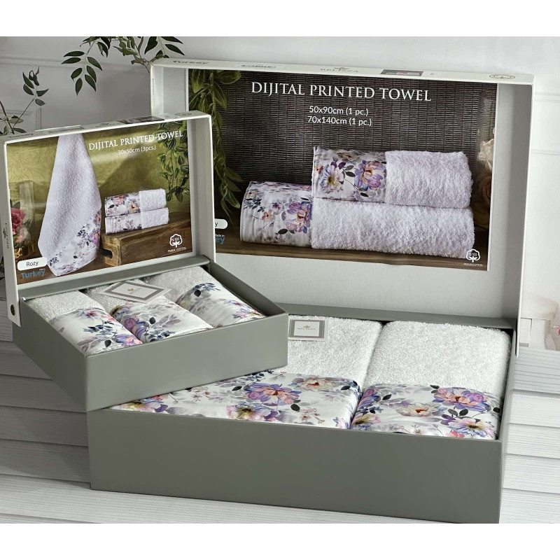 BLZ Rozy 2в1 махрові рушники. Щільність 500 г/м2 Belizza Туреччина (41488)