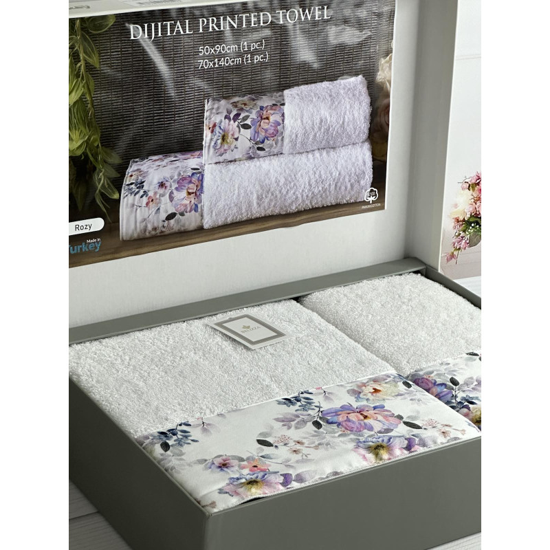 BLZ Rozy 2в1 махрові рушники. Щільність 500 г/м2 Belizza Туреччина (41488)