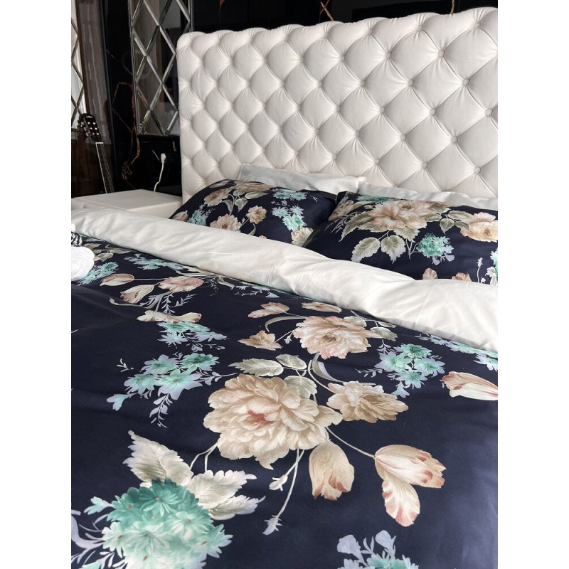 Penolope сатинова постільна білизна. Євро розмір. Dijital Belizza Туреччина. (70649)