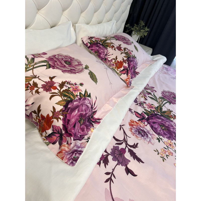 Goldy сатинова постільна білизна. Євро розмір. Dijital Belizza Туреччина. (17302)