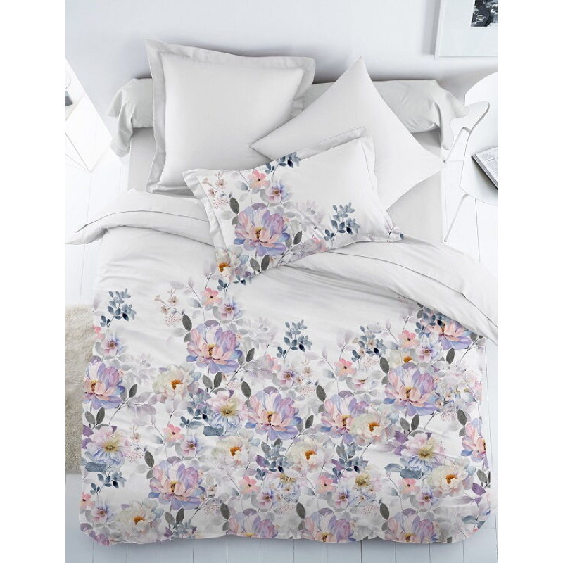 Rozy сатинова постільна білизна. Євро розмір. Dijital Belizza Туреччина. (86704)