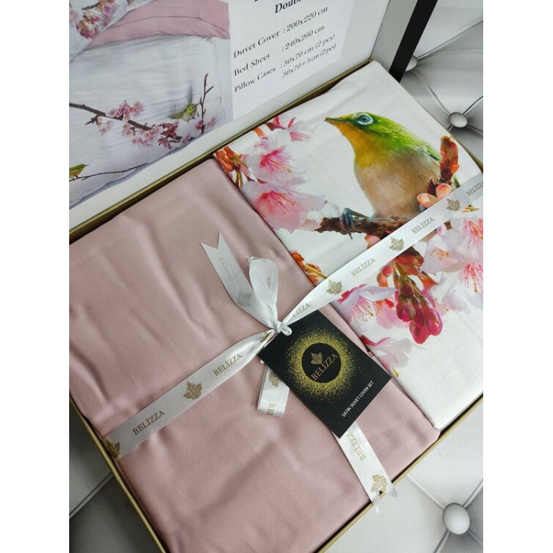 Bahar сатинова постільна білизна. Євро розмір. Dijital Belizza Туреччина. (40025)