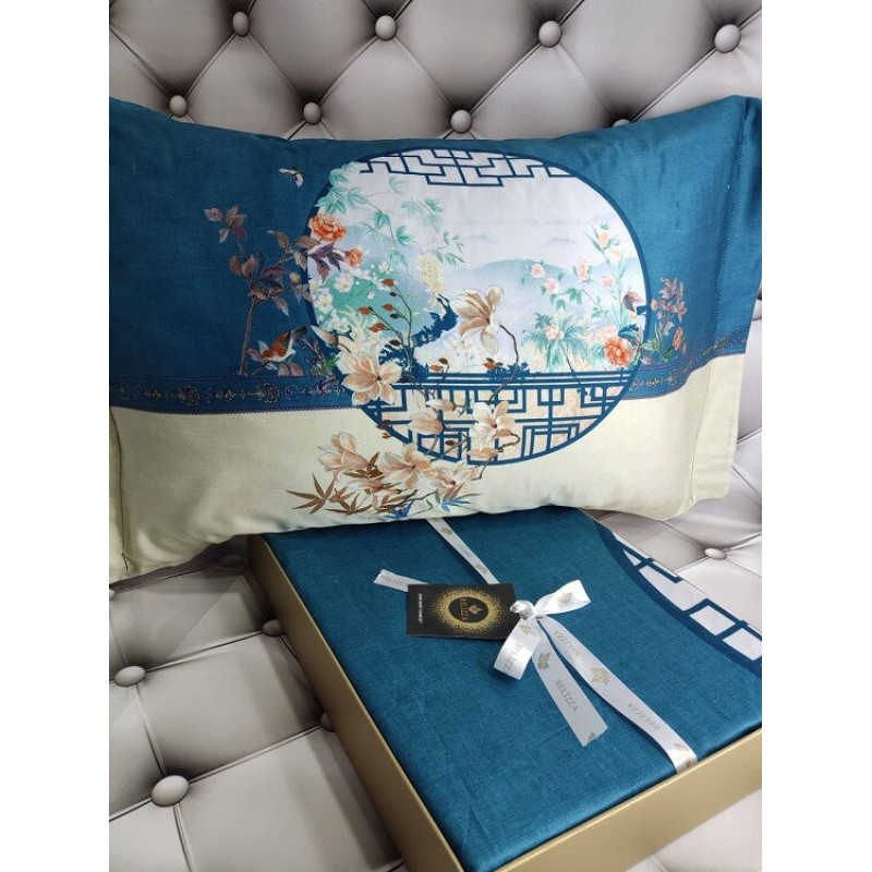 Carmen сатинова постільна білизна. Євро розмір. Dijital Belizza Туреччина. (50377)