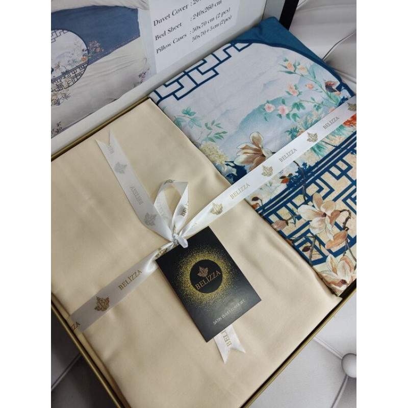 Carmen сатинова постільна білизна. Євро розмір. Dijital Belizza Туреччина. (50377)