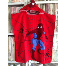 Спайдермен, дитяче пляжне пончо. Бавовна. Туреччина. (74850)