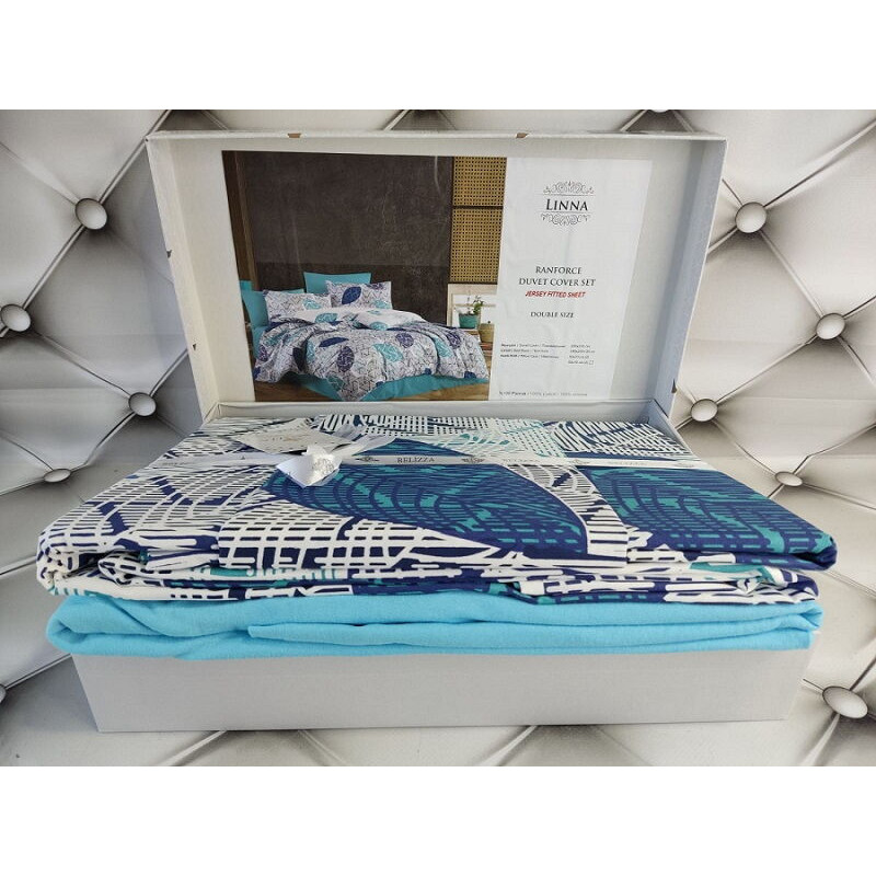 linna постільна білизна, трикотаж/ранфорс. Євро розмір. Belizza Туреччина. (81824)