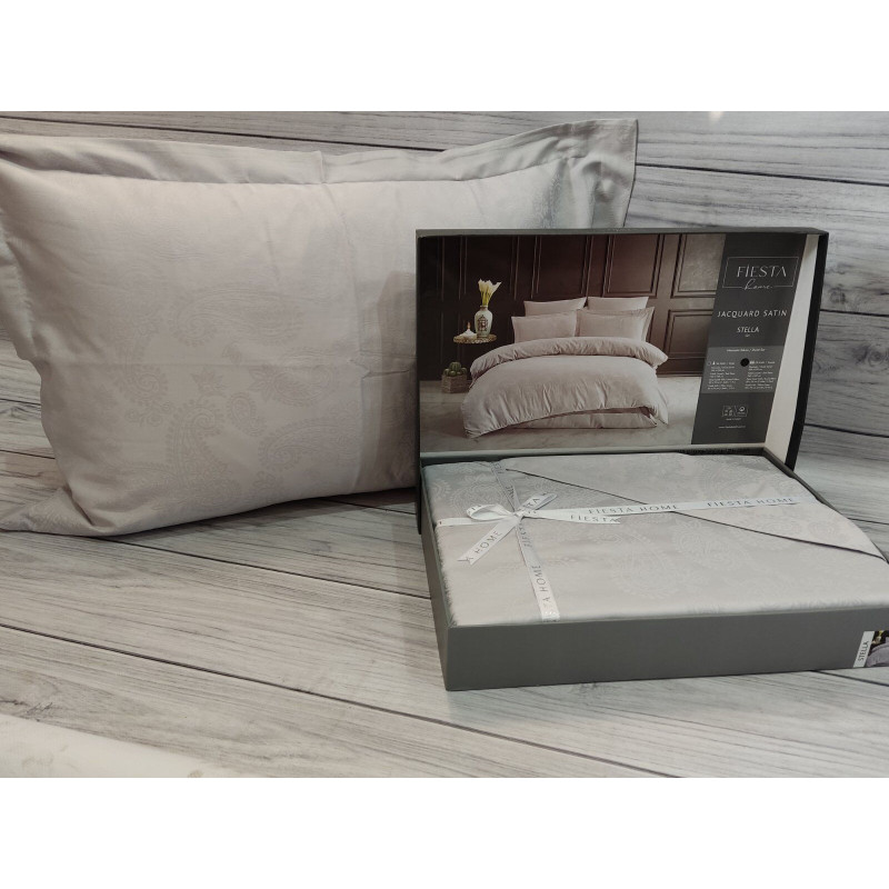 Stella gri Жаккардова постіль. Євро розмір. Fiesta Туреччина. (86017)