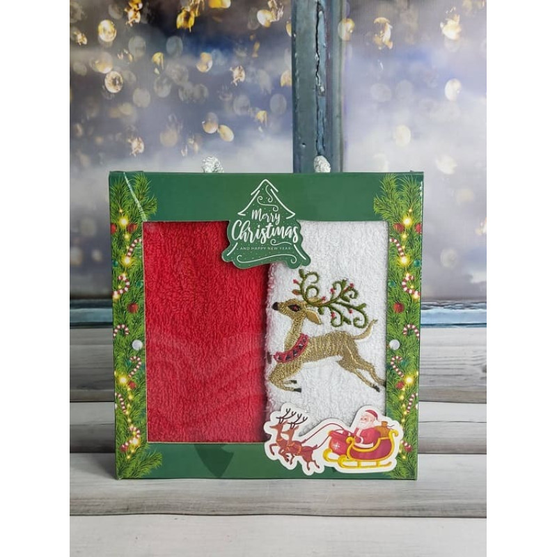 GEYIK новорічні рушники, 30х50см. (79207)