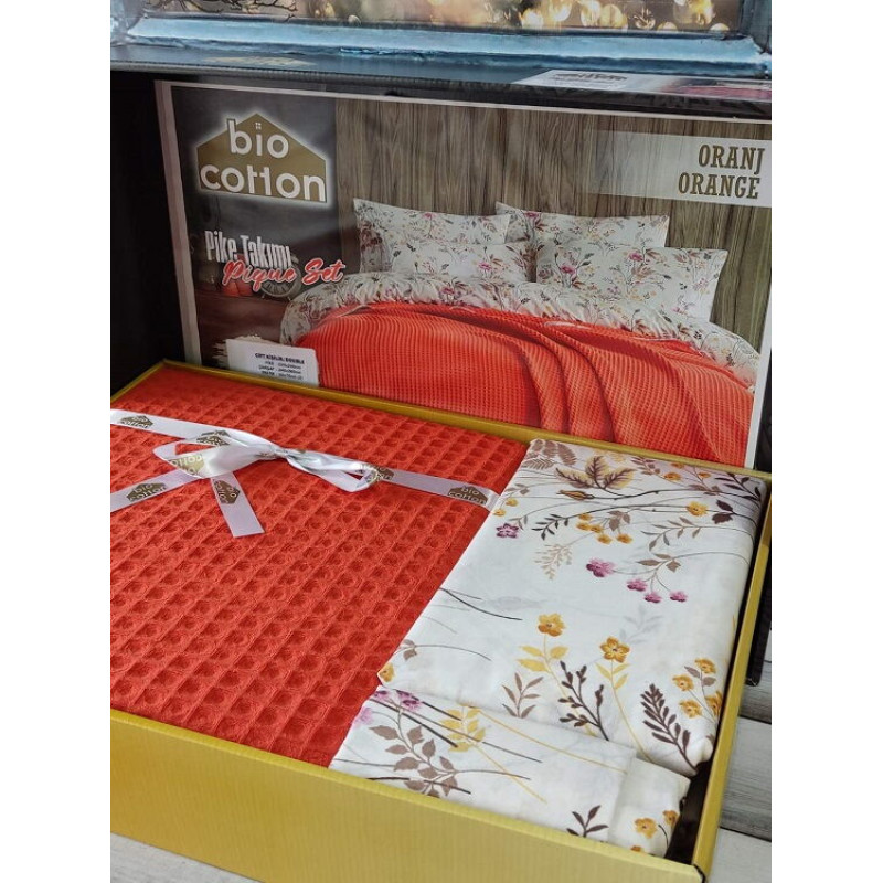 Oranc Літній набір з вафельним покривалом. Bio Cotton Туреччина (55537)