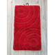 Wave kirmizi набір килимків з високим ворсом. Chilai Туреччина (58294)
