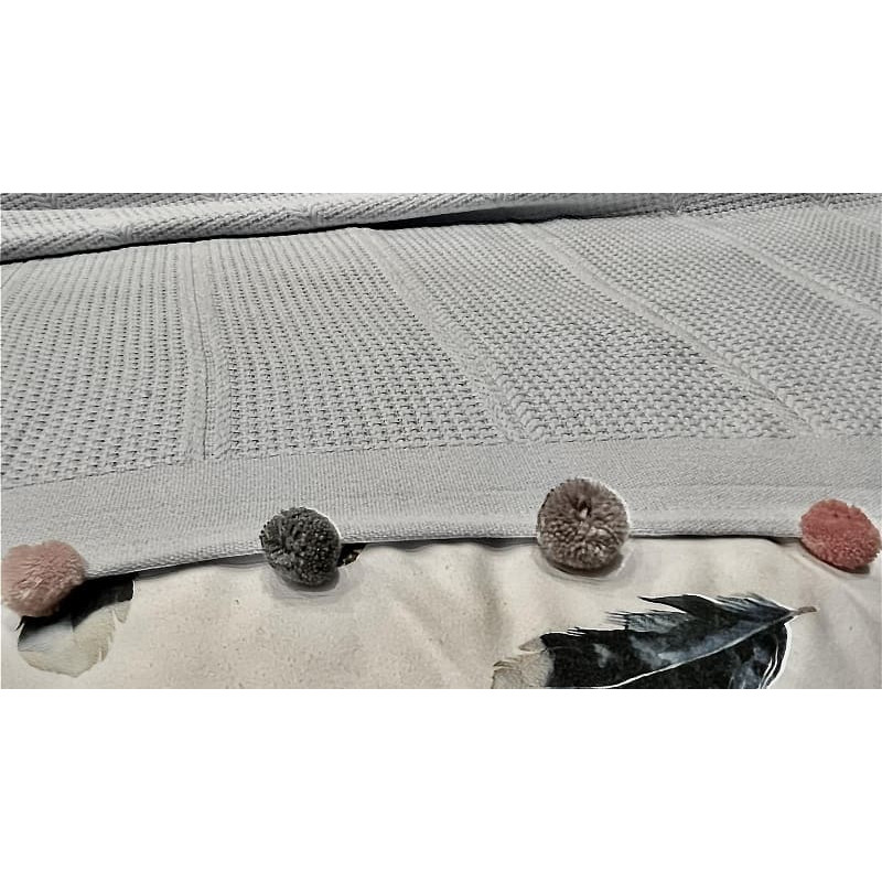 Blue бавовняне піке. 200х220см. Dantela Туреччина. (54410)