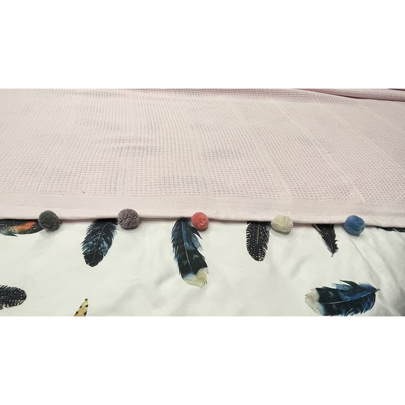 Pembe бавовняне піке. 200х220см. Dantela Туреччина. (33996)