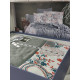 Antrasit літнія постільна білизна з покривалом. Бавовна. First class Туреччина (68954)