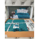 Petrol літнія постільна білизна з покривалом. Бавовна. First class Туреччина (10063)