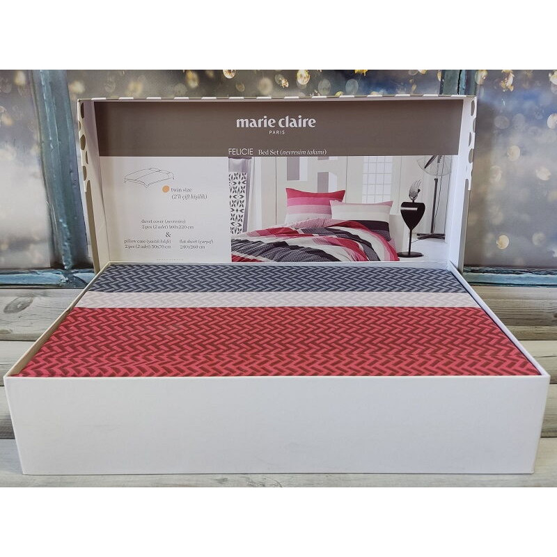 Сімейний Felice kirmizi постільна білизна, ранфорс. Marie Claire (88498)