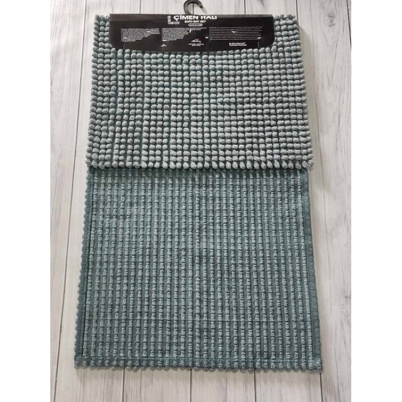 Antrasit помпончики. Килимки в ванну кімнату 2в1. River home Туреччина (58298)