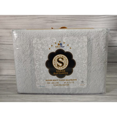 gri 220х240см., акріловий плед Sarar Туреччина (87294)