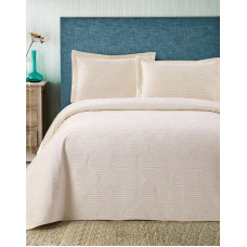 Krem велюрове покривало 240х260см., з наволочками. Toskana Туреччина. (66321)