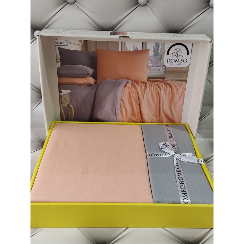 Ran.POWDER AND GREY постіль євро розміру. Ранфорс. Romeo Туреччина (36662)