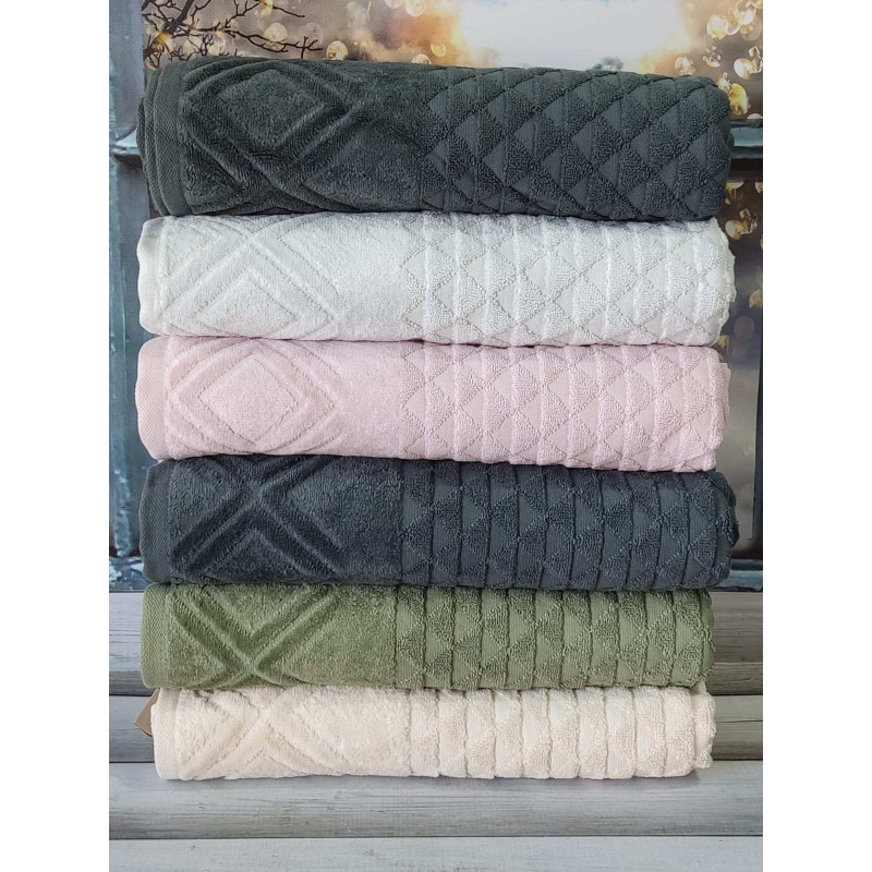 Piramit рушники 50х90см., 6 шт/уп. Пеньє. Sikel Туреччина (24967)