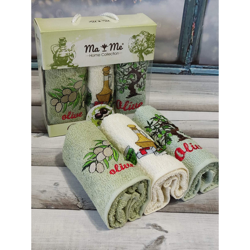 Mame Olivka 3в1 кухонні рушники 30х50см. (20462)