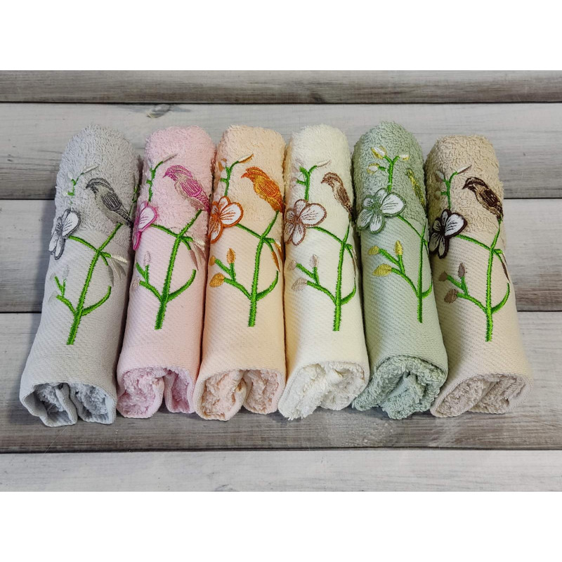 Mame Vetka 30х50см., 6 шт/уп. кухонні махрові рушники. (71682)