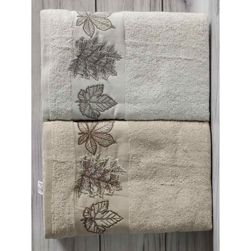 Janet yaprak бамбукові рушники 50х90см., 6шт/уп. Pupilla Туреччина (13736)