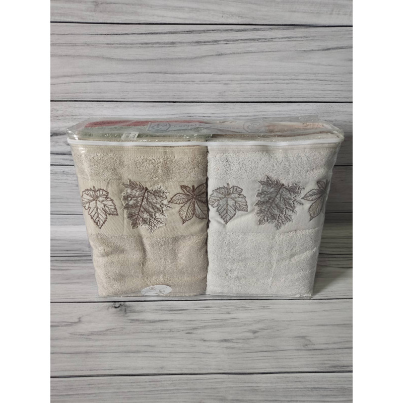 Janet yaprak бамбукові рушники 50х90см., 6шт/уп. Pupilla Туреччина (13736)