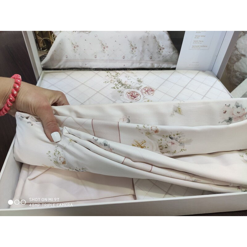 Santorini 3D сатинова постіль. Євро розмір. Pupilla Туреччина. (18617)