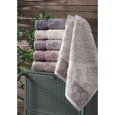 Vivaldi жаккардові рушники 70х140см., 6 шт/уп. Pupilla Туреччина. (66340)