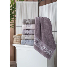 Daisy махрові рушники 70х140см., 6 шт/уп. Pupilla Туреччина. (49678)