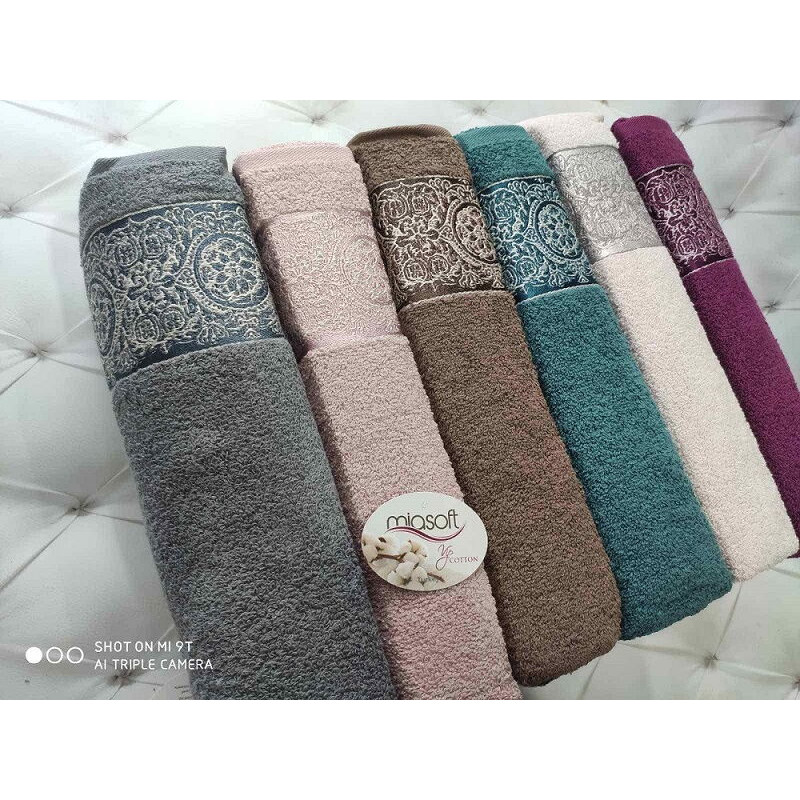 Lara махрові рушники 50х90см., 6 шт/уп. Miasoft Туреччина. (18597)