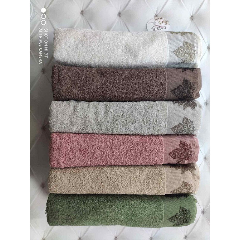 Merlin махрові рушники 50х90см., 6 шт/уп. Miasoft Туреччина. (11270)