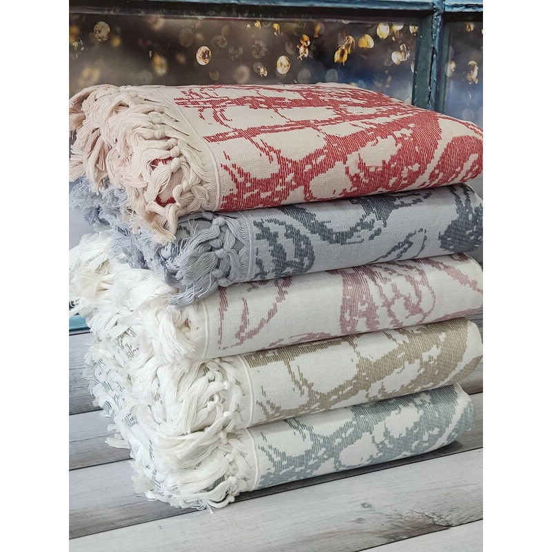 PUP. Lagun mercan пештемал рушник, 90х170см. Бавовна. Pupilla Туреччина. (17941)