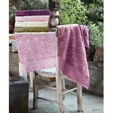 Hanzade велюрові рушники 50х90см., 6 шт/уп. Pupilla Туреччина. (24179)