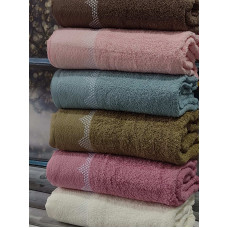 100х150см.,Eko махрові рушники, 6 шт/уп. Бавовна. Sweet dream Туреччина. (37238)