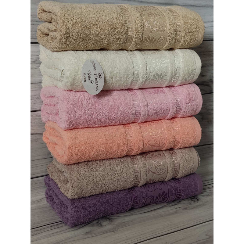 Carmen бавовняні рушники 50х90см., 6шт/уп. Sweet dream Туреччина. (55523)