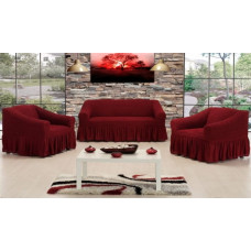 Altinkoza. Bordo чохли на диван та крісла, без спідниці (54118)