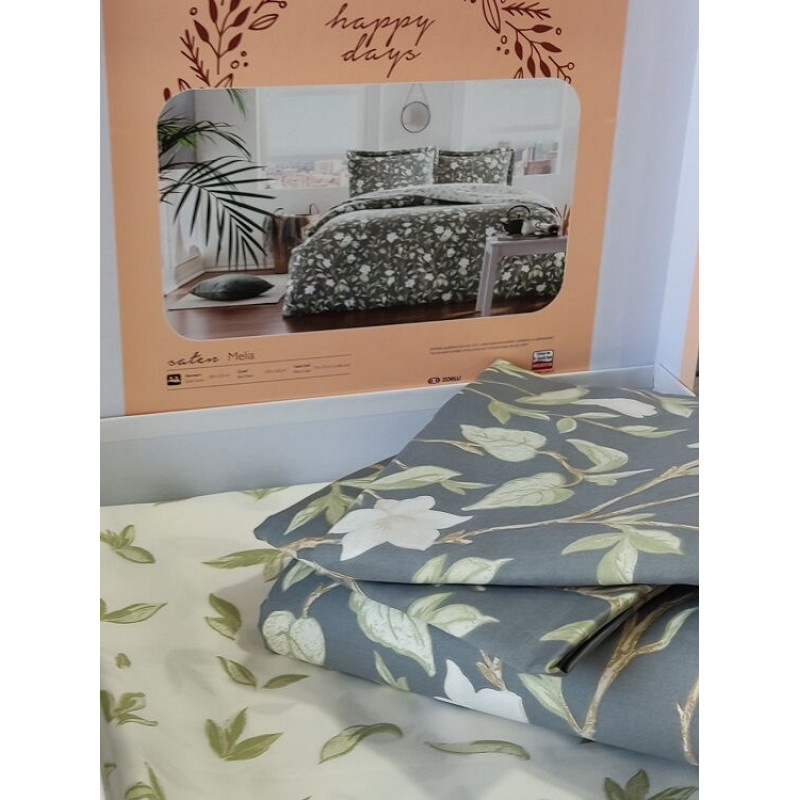 Melia постільна білизна. Євро розмір. Сатин. Tac Туреччина. (50108)