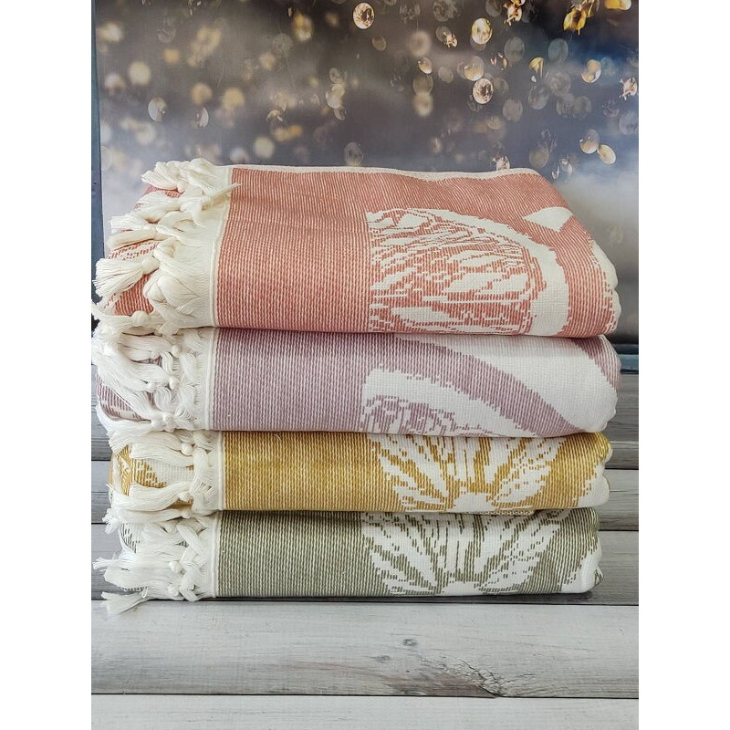 PUP. Limon sari пештемал рушник, 90х170см. Бавовна. Pupilla Туреччина. (82170)