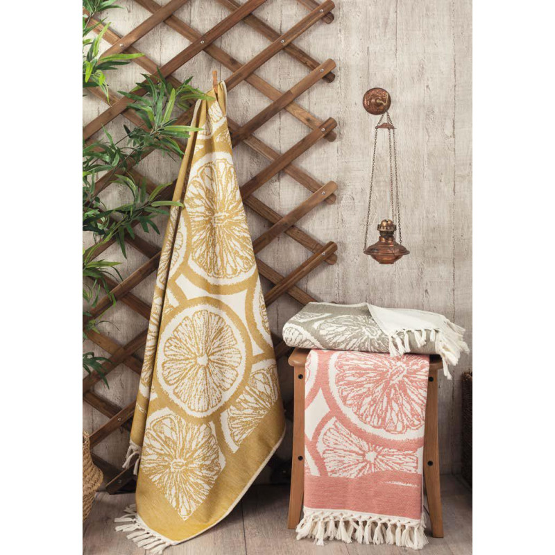 PUP. Limon sari пештемал рушник, 90х170см. Бавовна. Pupilla Туреччина. (82170)