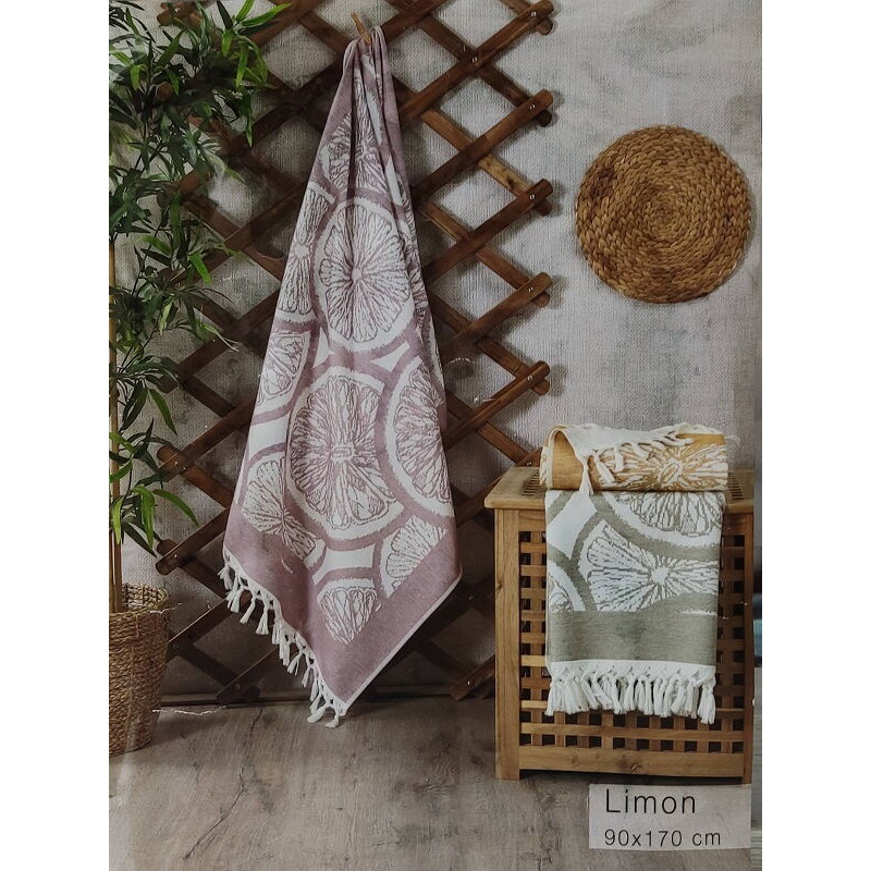 PUP. Limon sari пештемал рушник, 90х170см. Бавовна. Pupilla Туреччина. (82170)