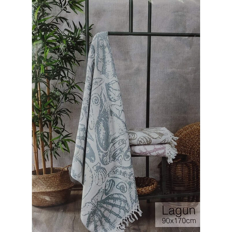 PUP. Lagun yesil пештемал рушник, 90х170см. Бавовна. Pupilla Туреччина. (58976)