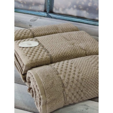 Monet kahve набір 3в1 рушників. Мікрокоттон. Pupilla Туреччина. (10574)