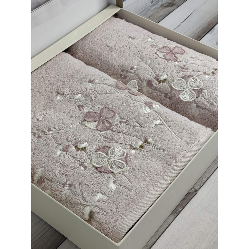 Pupilla 2в1 Lizaro lila бамбукові рушники.Туреччина. (11084)